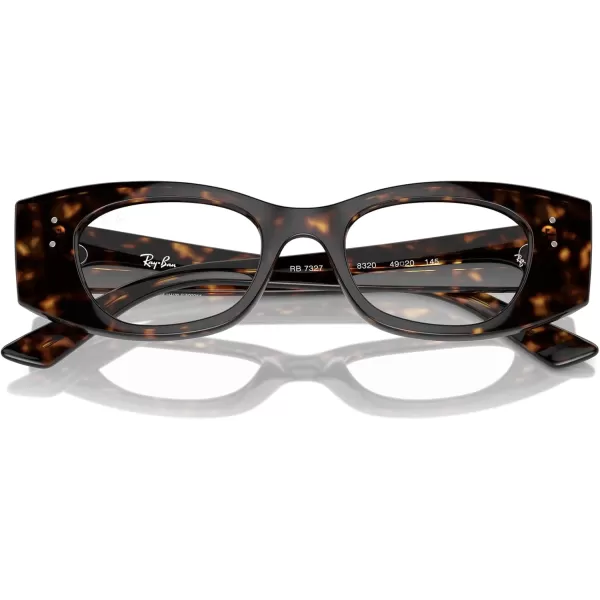 imageRayBan Rx7327 Kat Rectangular Prescription Eyewear FramesHavanaDemo Lens