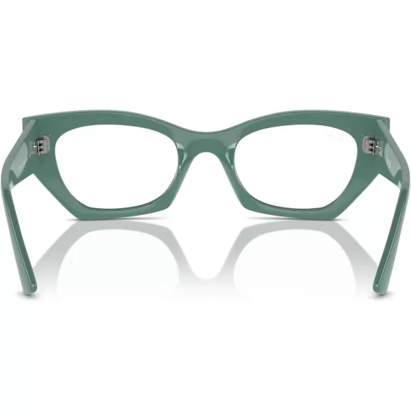 imageRayBan Rx7330f Zena Low Bridge Fit Butterfly Prescription Eyewear FramesAlgae GreenDemo Lens