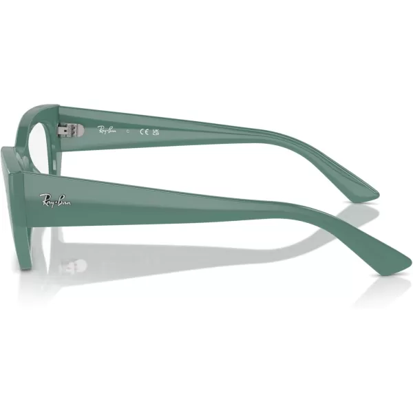 imageRayBan Rx7330f Zena Low Bridge Fit Butterfly Prescription Eyewear FramesAlgae GreenDemo Lens