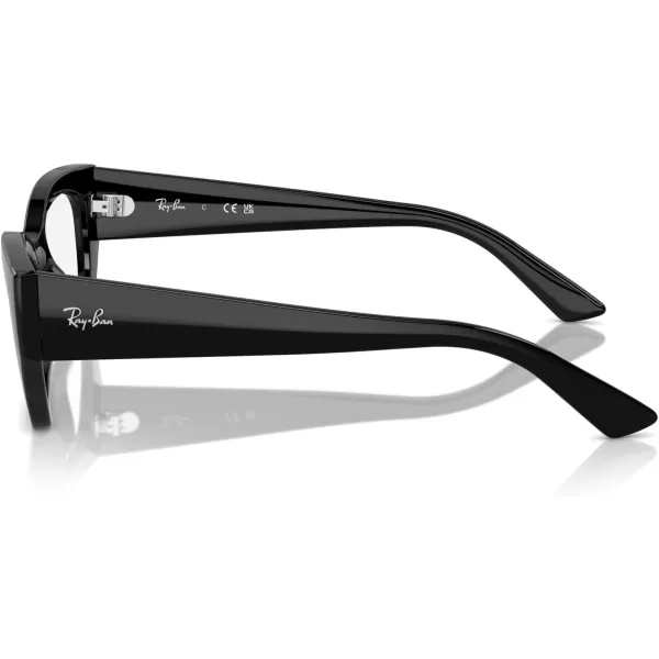 imageRayBan Rx7330f Zena Low Bridge Fit Butterfly Prescription Eyewear FramesBlackDemo Lens