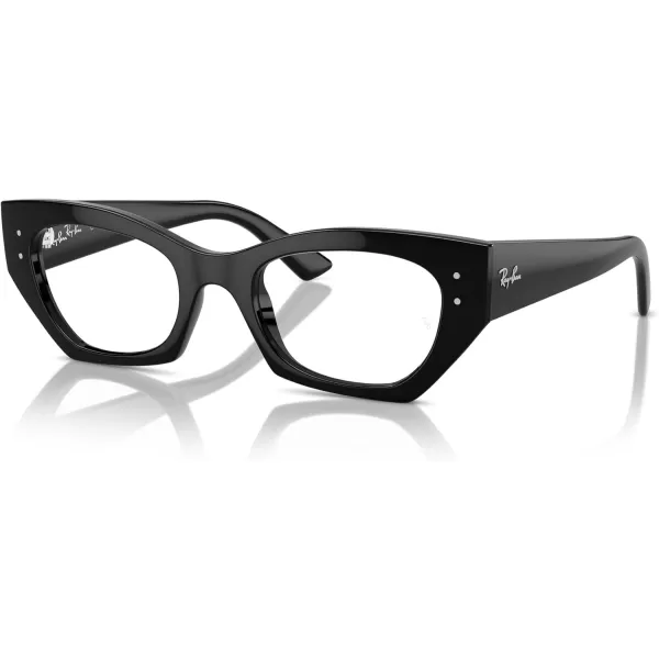 imageRayBan Rx7330f Zena Low Bridge Fit Butterfly Prescription Eyewear FramesBlackDemo Lens