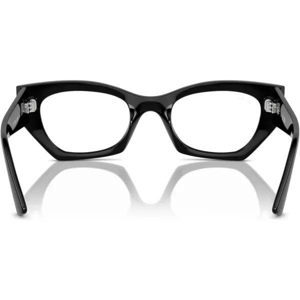 imageRayBan Rx7330f Zena Low Bridge Fit Butterfly Prescription Eyewear FramesBlackDemo Lens
