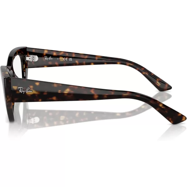 imageRayBan Rx7330f Zena Low Bridge Fit Butterfly Prescription Eyewear FramesHavanaDemo Lens