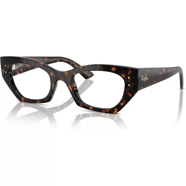 imageRayBan Rx7330f Zena Low Bridge Fit Butterfly Prescription Eyewear FramesHavanaDemo Lens