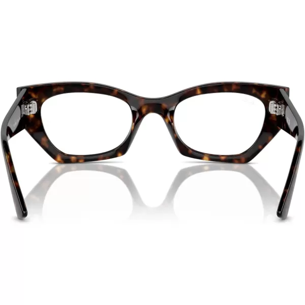 imageRayBan Rx7330f Zena Low Bridge Fit Butterfly Prescription Eyewear FramesHavanaDemo Lens