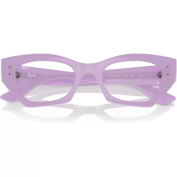 imageRayBan Rx7330f Zena Low Bridge Fit Butterfly Prescription Eyewear FramesLilacDemo Lens