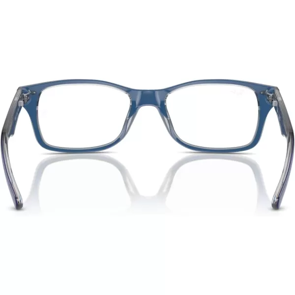 imageRayBan Ry1531 Square Prescription Eyewear FramesTop Dark BlueBrownLight GreyDemo Lens