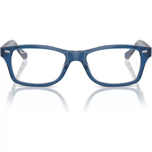 imageRayBan Ry1531 Square Prescription Eyewear FramesTop Dark BlueBrownLight GreyDemo Lens