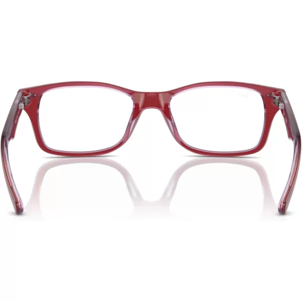 imageRayBan Ry1531 Square Prescription Eyewear FramesTop RedOrangeLight PurpleDemo Lens