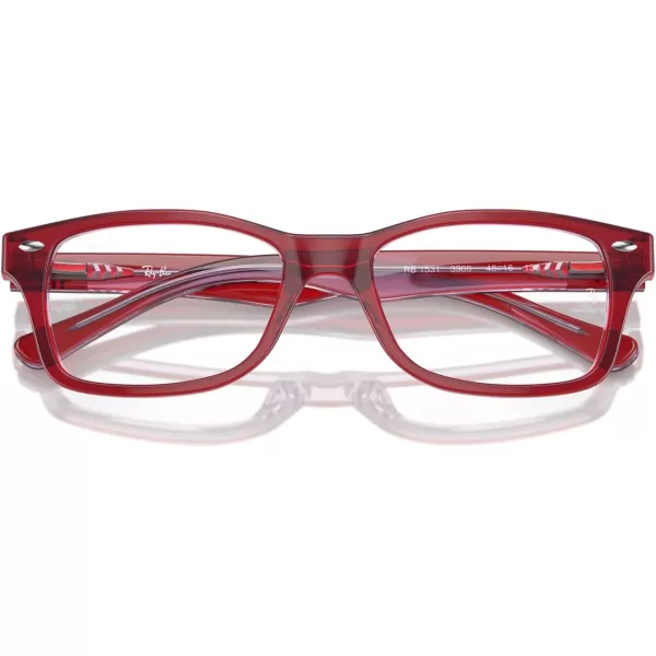 imageRayBan Ry1531 Square Prescription Eyewear FramesTop RedOrangeLight PurpleDemo Lens