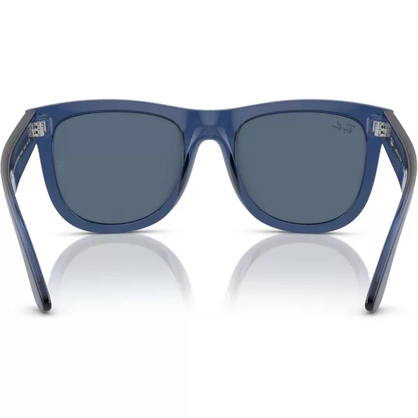 imageRayBan Womens Rbr0502s Wayfarer Reverse Square SunglassesTransparent Navy BlueDark Blue