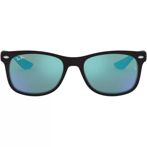 imageRayBan Kids RJ9052S New Wayfarer Square SunglassesMatte BlackBlue Flash