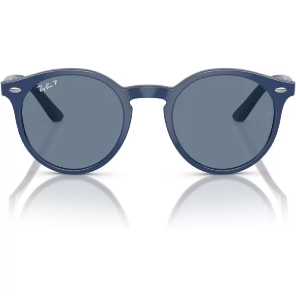 imageRayBan Kids RJ9064S Round SunglassesBlueDark Blue Polarized