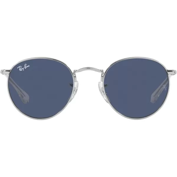 imageRayBan Kids RJ9547S Metal Round SunglassesSilverDark Blue