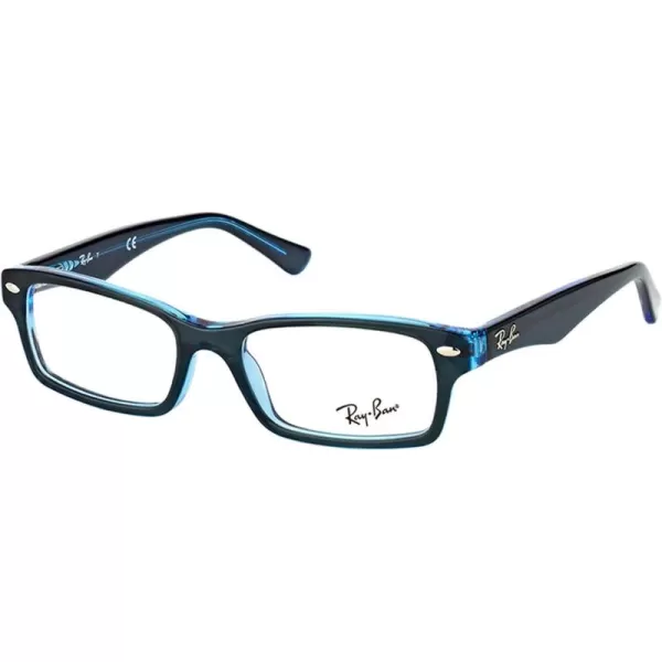 imageRayBan Kids Ry1530 Rectangular Prescription Eyeglass FramesBlue on Blue FluorescentDemo Lens