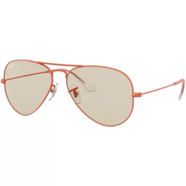 imageRayBan RB3044 Aviator Small Metal SunglassesRedPhotochromic Evolve Brown Grey