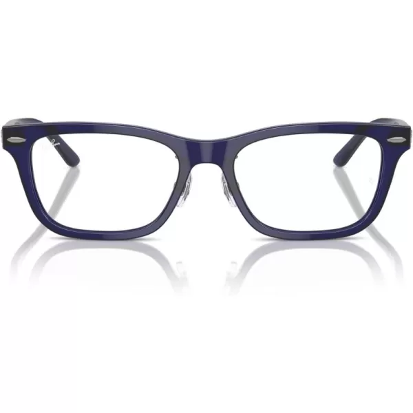 imageRayBan Rx5426d Rectangular Prescription Eyewear FramesTransparent BlueDemo Lens