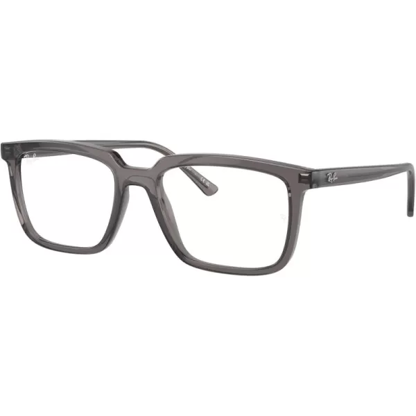 imageRayBan Rx7239 Alain Rectangular Prescription Eyewear FramesOpal Dark GreyDemo Lens