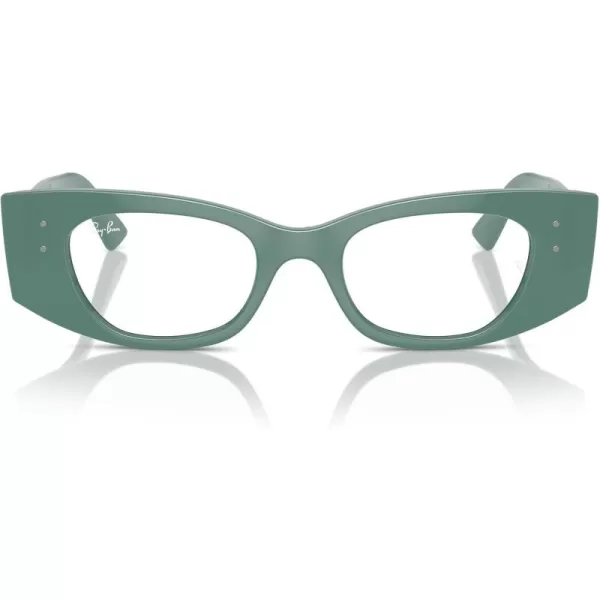 imageRayBan Rx7327 Kat Rectangular Prescription Eyewear FramesAlgae GreenDemo Lens