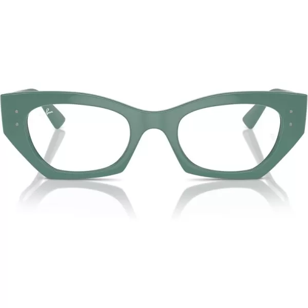 imageRayBan Rx7330f Zena Low Bridge Fit Butterfly Prescription Eyewear FramesAlgae GreenDemo Lens