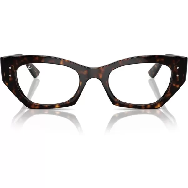 imageRayBan Rx7330f Zena Low Bridge Fit Butterfly Prescription Eyewear FramesHavanaDemo Lens