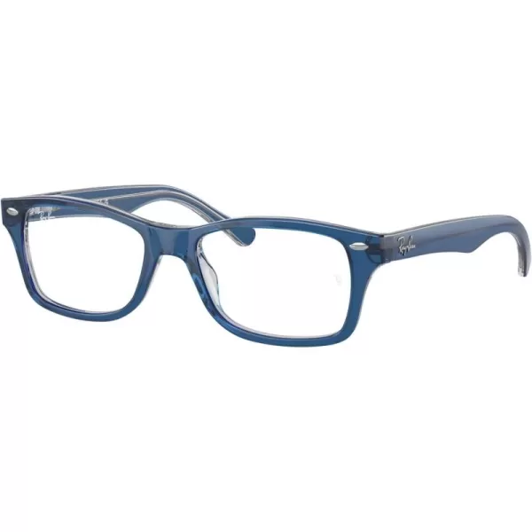 imageRayBan Ry1531 Square Prescription Eyewear FramesTop Dark BlueBrownLight GreyDemo Lens