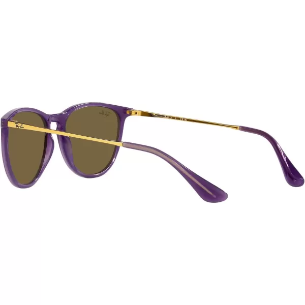 imageRayBan Kids RJ9060S Erika Round SunglassesOpal VioletDark Brown