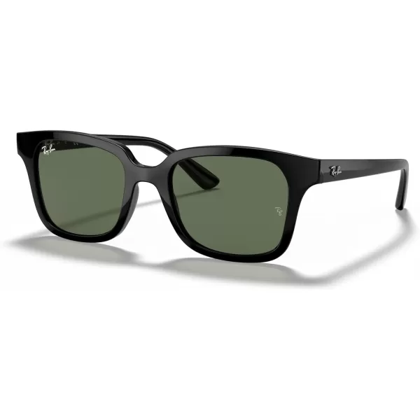 imageRayBan Kids RJ9071S Square SunglassesBlackDark Green