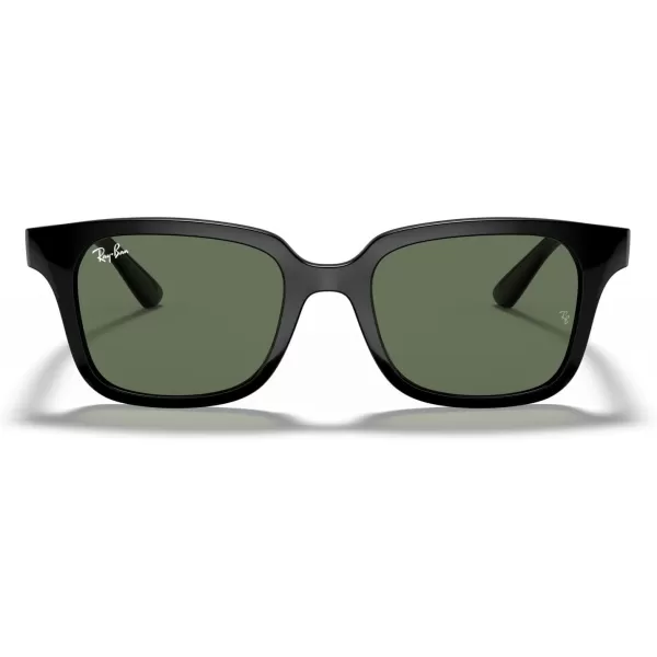 imageRayBan Kids RJ9071S Square SunglassesBlackDark Green