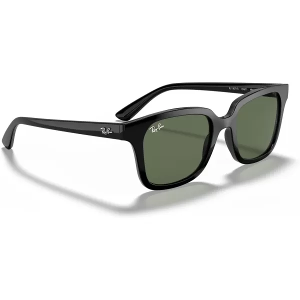 imageRayBan Kids RJ9071S Square SunglassesBlackDark Green