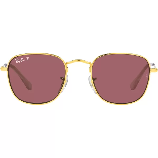 imageRayBan Kids RJ9557S Square SunglassesLegend GoldPurple Polarized