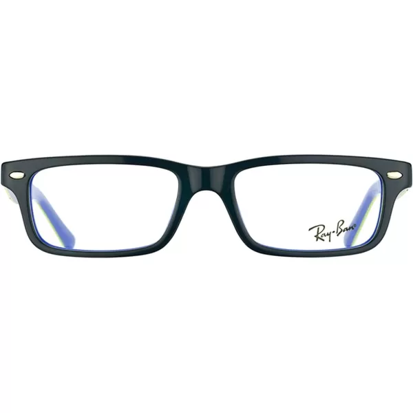 imageRayBan Kids Ry1535 Rectangular Prescription Eyeglass FramesDark Grey on BlueDemo Lens