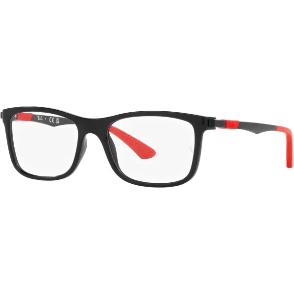 imageRayBan Kids Ry1549 Square Prescription Eyeglass FramesBlackDemo Lens