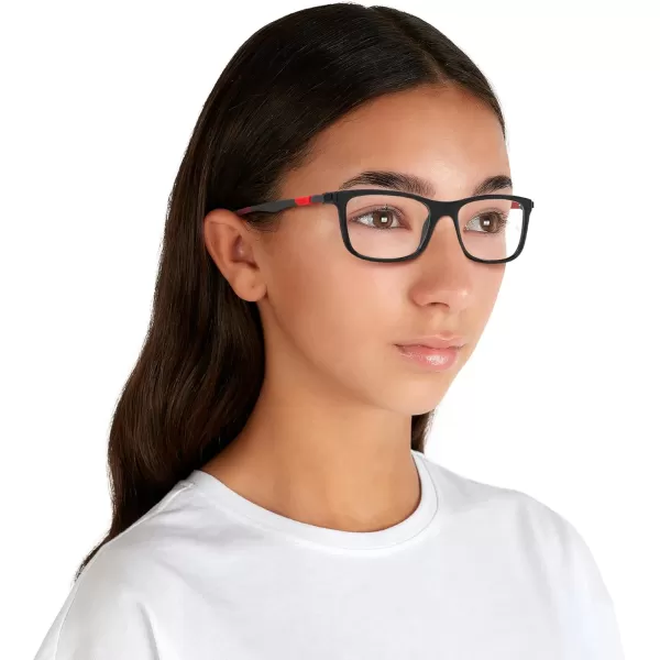 imageRayBan Kids Ry1549 Square Prescription Eyeglass FramesBlackDemo Lens