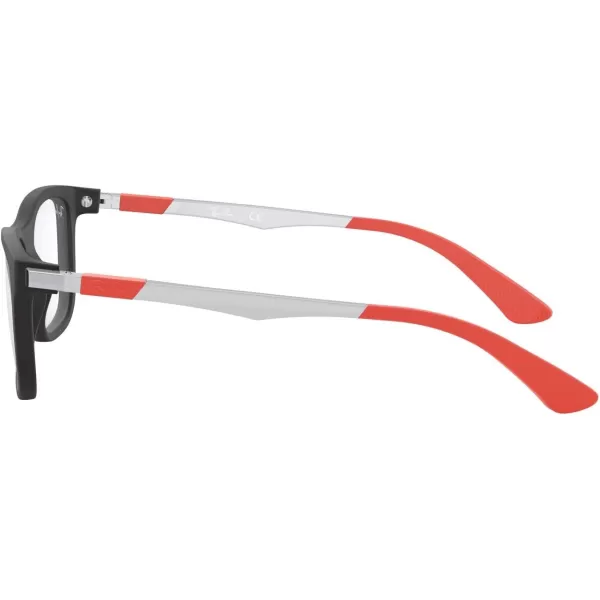 imageRayBan Kids Ry1549 Square Prescription Eyeglass FramesMatte Black on Sand SilverDemo Lens