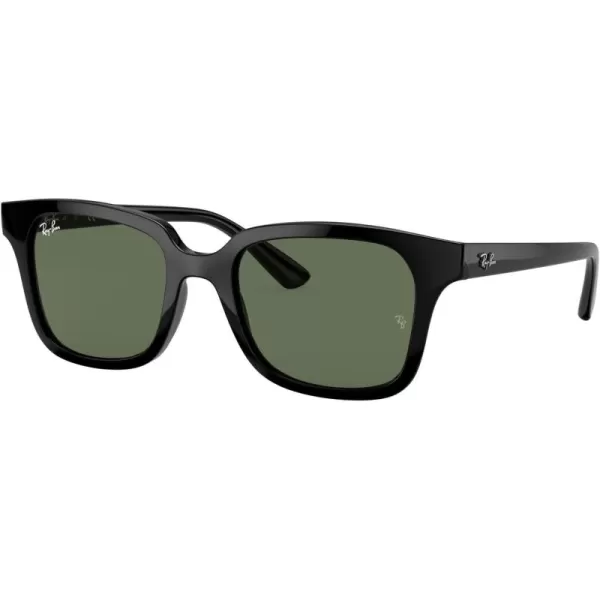 imageRayBan Kids RJ9071S Square SunglassesBlackDark Green