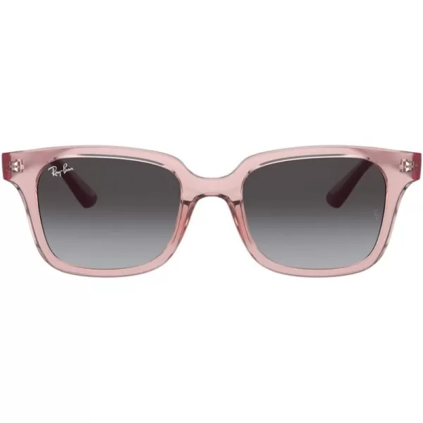 imageRayBan Kids RJ9071S Square SunglassesTransparent PinkLight Grey Gradient Dark Grey