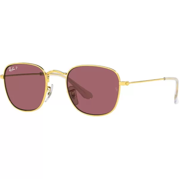 imageRayBan Kids RJ9557S Square SunglassesLegend GoldPurple Polarized