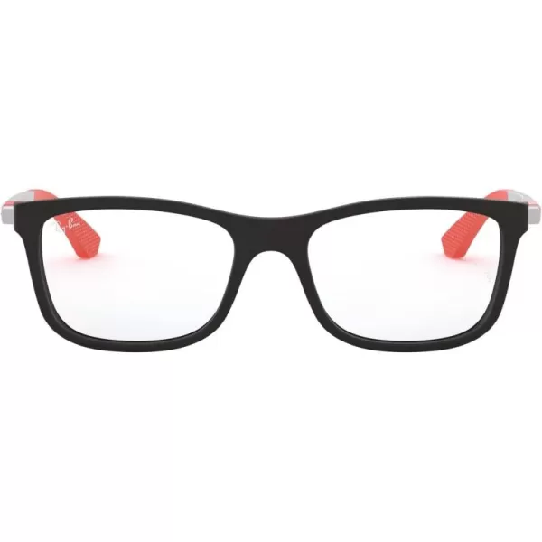 imageRayBan Kids Ry1549 Square Prescription Eyeglass FramesMatte Black on Sand SilverDemo Lens