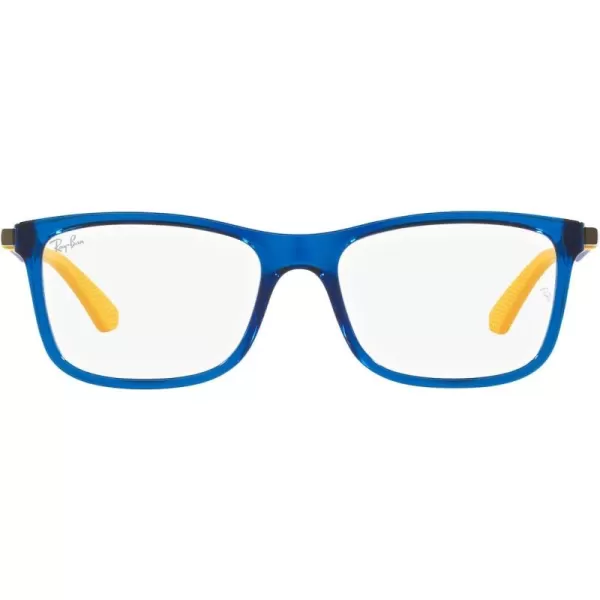 imageRayBan Kids Ry1549 Square Prescription Eyeglass FramesTransparent BlueDemo Lens