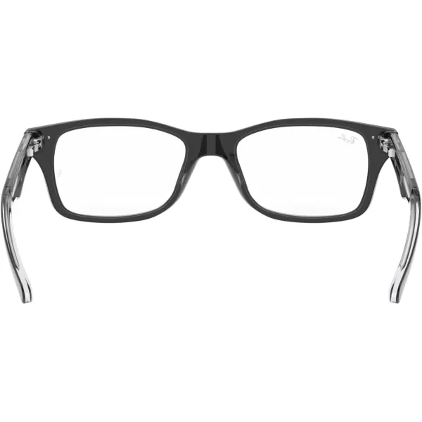 imageRayBan Ry1531 Square Prescription Eyewear FramesBlack on TransparentDemo Lens