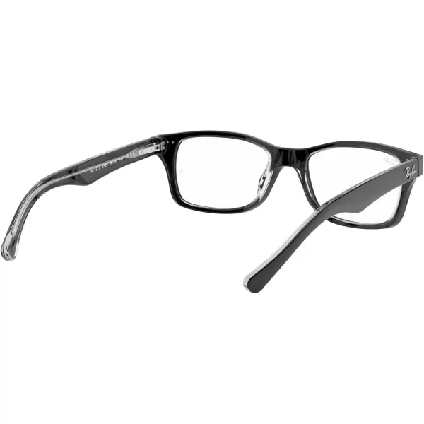 imageRayBan Ry1531 Square Prescription Eyewear FramesBlack on TransparentDemo Lens