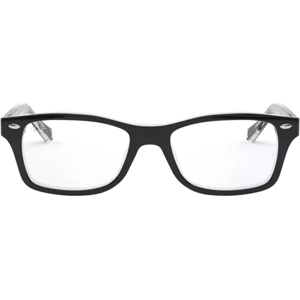 imageRayBan Ry1531 Square Prescription Eyewear FramesBlack on TransparentDemo Lens