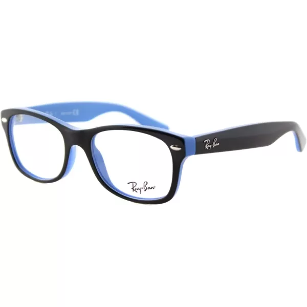 imageRayBan Kids Ry1528 Square Prescription Eyeglass FramesBlack on AzureDemo Lens