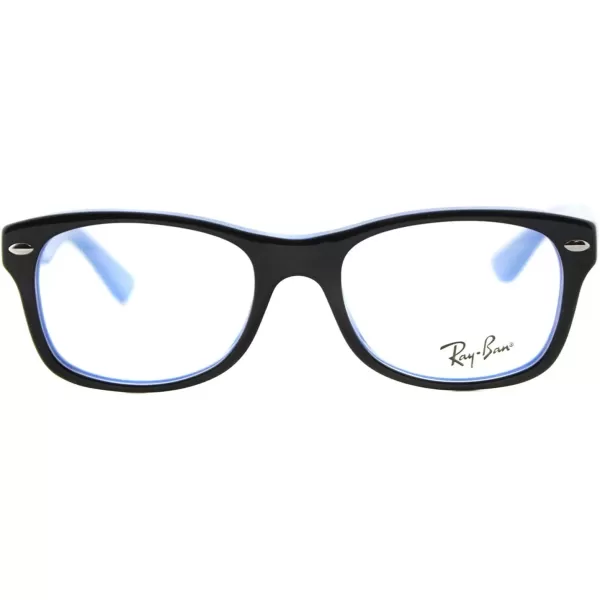 imageRayBan Kids Ry1528 Square Prescription Eyeglass FramesBlack on AzureDemo Lens