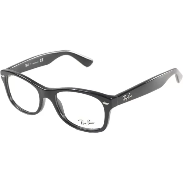 imageRayBan Kids Ry1528 Square Prescription Eyeglass FramesBlackDemo Lens