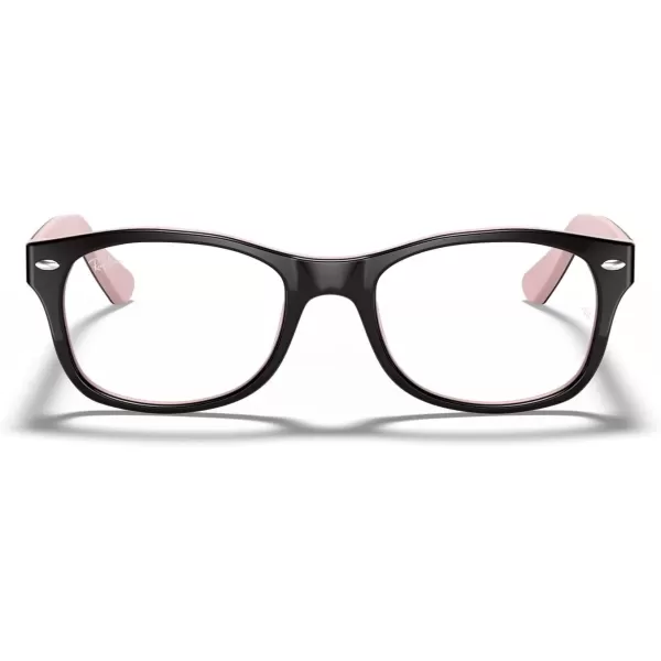 imageRayBan Kids Ry1528 Square Prescription Eyeglass FramesHavana on Opal PinkDemo Lens