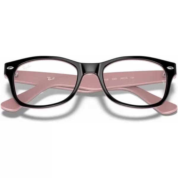 imageRayBan Kids Ry1528 Square Prescription Eyeglass FramesHavana on Opal PinkDemo Lens