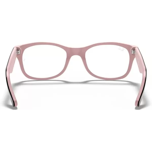 imageRayBan Kids Ry1528 Square Prescription Eyeglass FramesHavana on Opal PinkDemo Lens