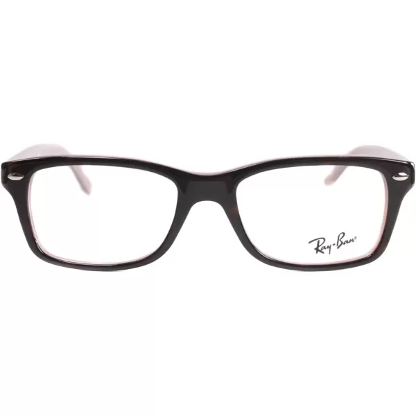 imageRayBan Kids Ry1531 Square Prescription Eyeglass FramesHavana on Opal PinkDemo Lens